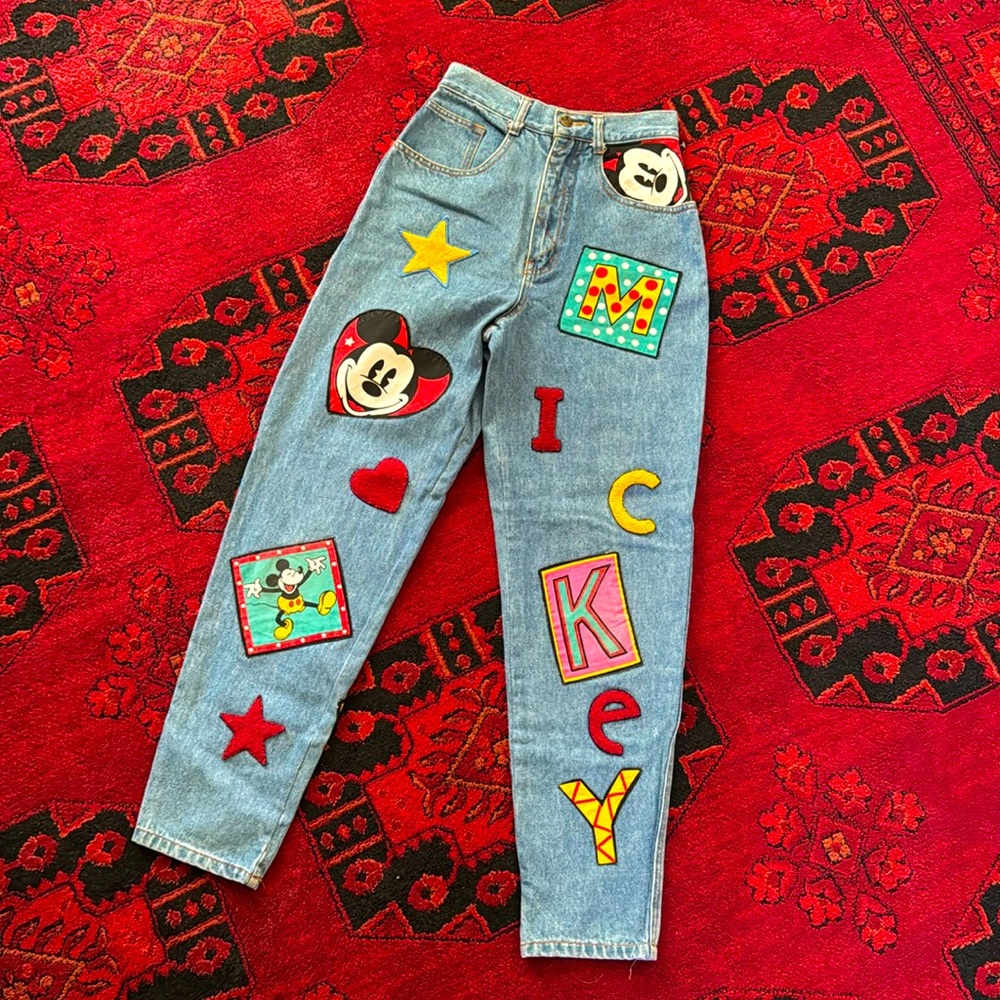 90’s Vintage Mickey Mouse Jeans